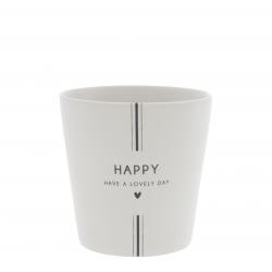 Cup White / Have a Lovely Day in Black 9x9x7.5cm

















