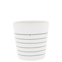 Cup White/Stripes 9x9x7.5cm


























