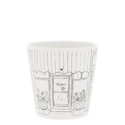 Cup White/Window Shopping 9x9x7.5cm
