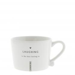 Cup White sm/Laughing 8.5x7x6cm 


















