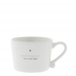 Cup White sm/Happiness 8.5x7x6cm 



















