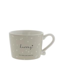Cup White sm/Hurray love today 8.5x7x6cm 




















