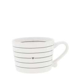Cup White sm/Stipes 8.5x7x6cm





















