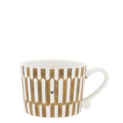 Cup White sm/Stack the Stripes 8.5x7x6cm