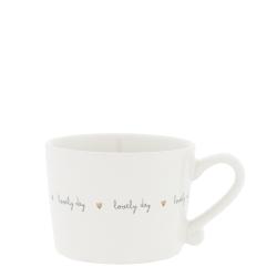 Cup White sm/Lovely day 8.5x7x6cm