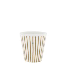 Espresso Paperlook/Little Stripes Brown