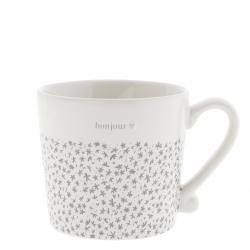 Mug White /Bonjour Grey 8x7cm
























