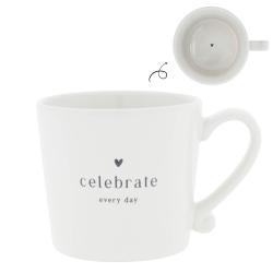 Mug White/Celebrate every day 8x7cm
















