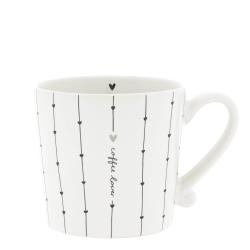 Mug White/coffee lover 8x7cm