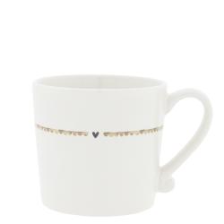 Mug White/Allround with heart 8x7cm