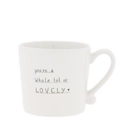Mug White/Whole lot of Lovely 8x7cm