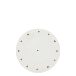 Plate Cup 15cm White/Hearts allround