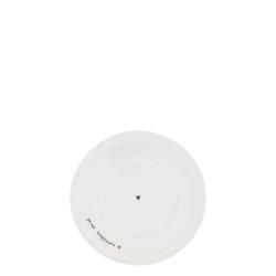 Plate Cup sm 13cm White/Pure Happiness