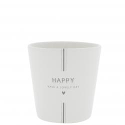 Cup White / Have a Lovely Day in Grey 9x9x7.5cm




















