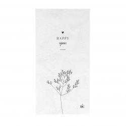Napkin White/Happy You 16 pcs 10x20cm

























