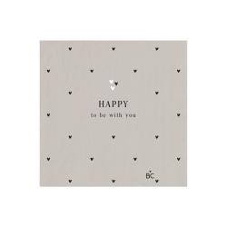 Napkin Titane/Happy 20 pcs 12,5x12,5cm











