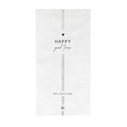 Napkin White/Blue Happy good times 16 

























