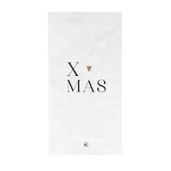 Napkin White/X MAS 16 pcs 10x20cm