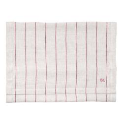 Runner 50x300 cm Natural w Stripe Rose 100% linen