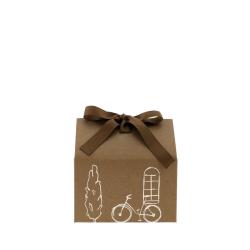 Gift Box House Brown 13,5 x 17,5 cm