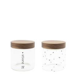 Storage Ass (2x4) with wooden lid Dia 12x13 cm 900