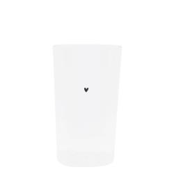 Tumbler L with black heart 450 ml