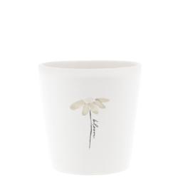 Cup White/Bloom 9x9x7.5cm