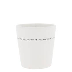 Cup White/So much laughter 9x9x7.5