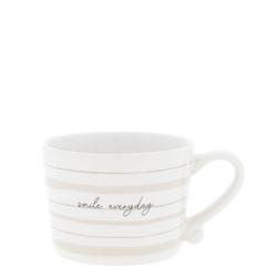 Cup White sm/smile everyday 8.5x7x6cm