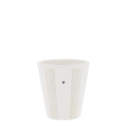 Espresso Paperlook/Small Stripes Natural