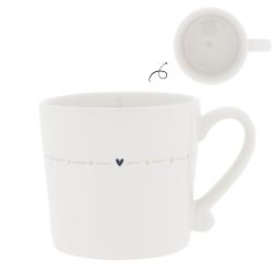 Mug White/Heart Line 8x7cm