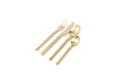 Cutlery set 24 pieces matte champagne Supreme