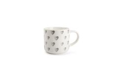 Mug 46cl little hearts grey Amor