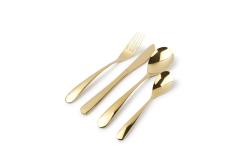 Cutlery set 24 pieces gold Viva