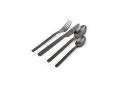 Cutlery set 24 pieces matte black Supreme