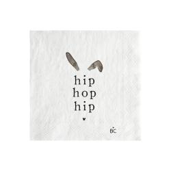 Napkin White/Hip Hop Hip 20 pcs 12,5x12,5cm