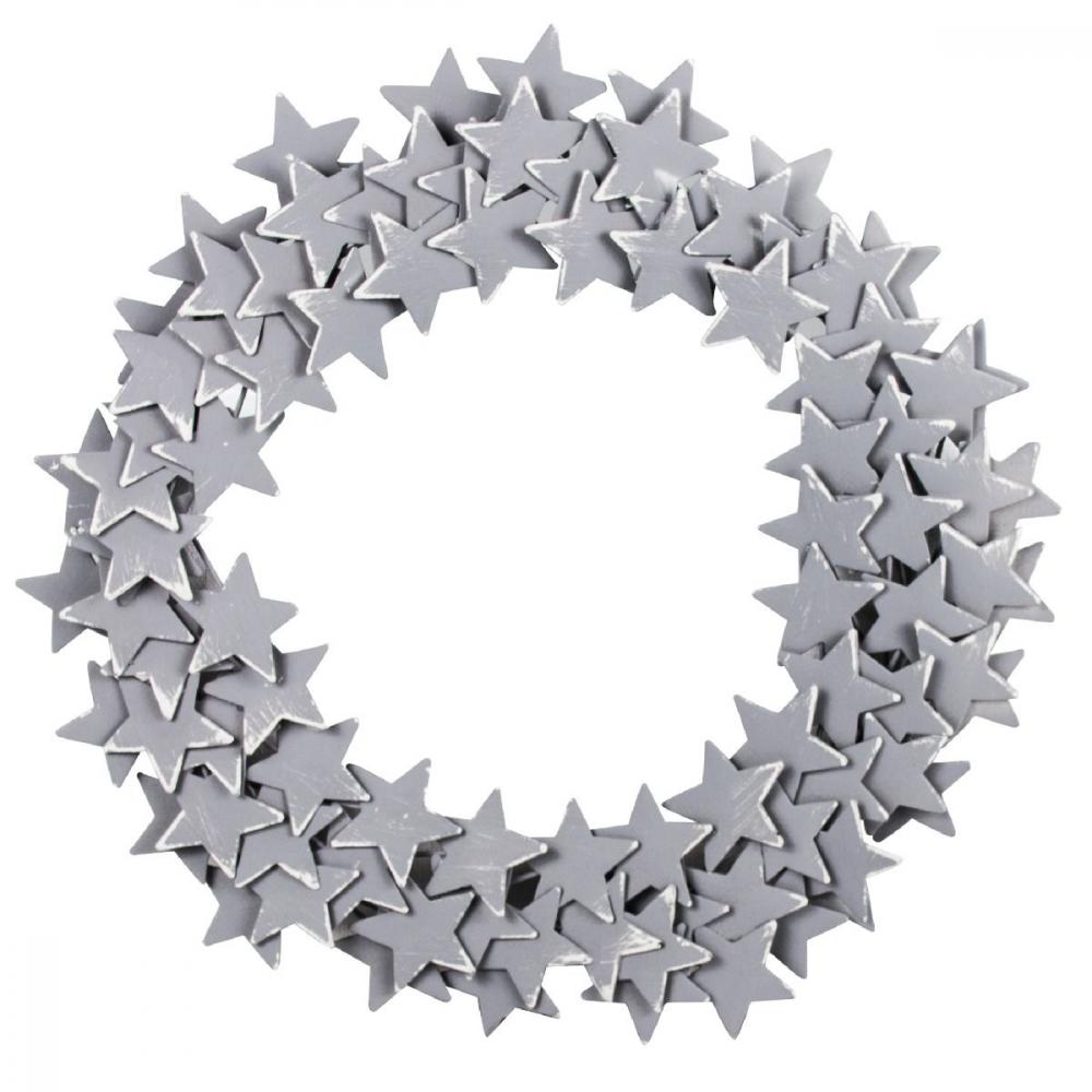 Metal wreath little Stars in Zinc Diameter 30cm