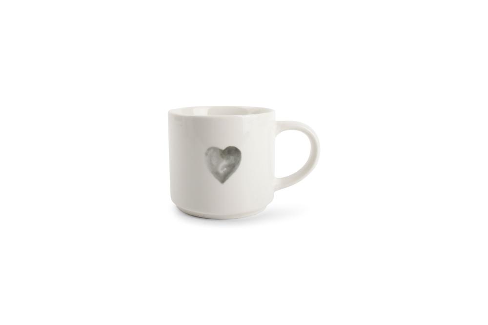 Mug 46cl heart grey Amor