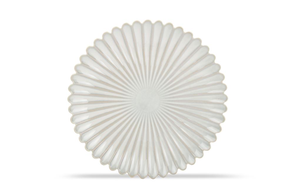 Plate 25cm nuance white Lotus